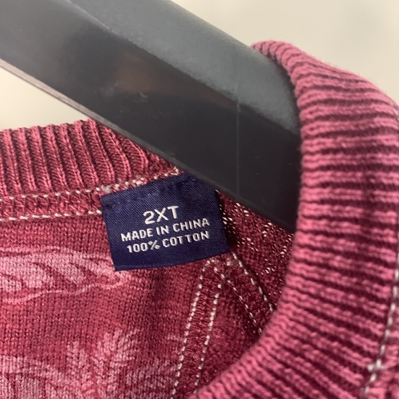 Tommy Bahama Big & Tall Costa Flora Sweater Size: 2XT - Picture 3 of 16